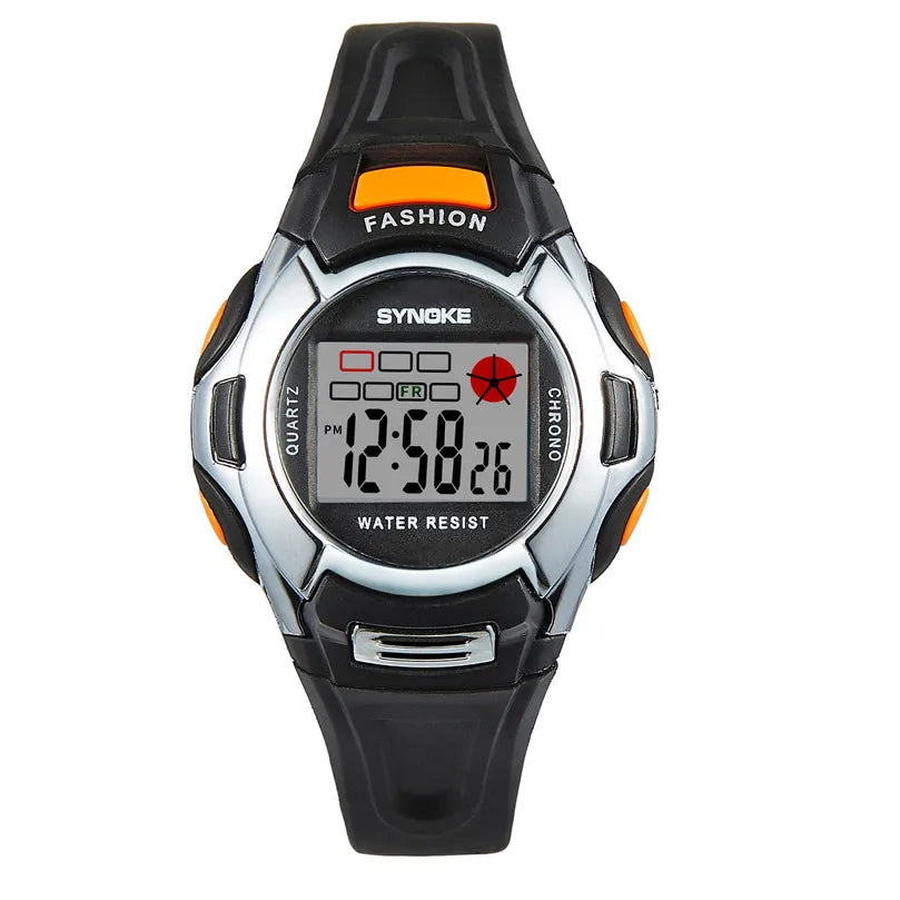 Kids Watch Digital 37mm Small Size 3Bar Water Resistance Gift For Girl Font Luminous Electronic Watch SYNOKE 99329