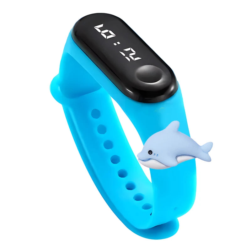 Waterproof Sports Watch for Kids Cartoon Dinosaur Unicorn Toys Children Led Digital Electronic Watch for Boys Girls Bracelet