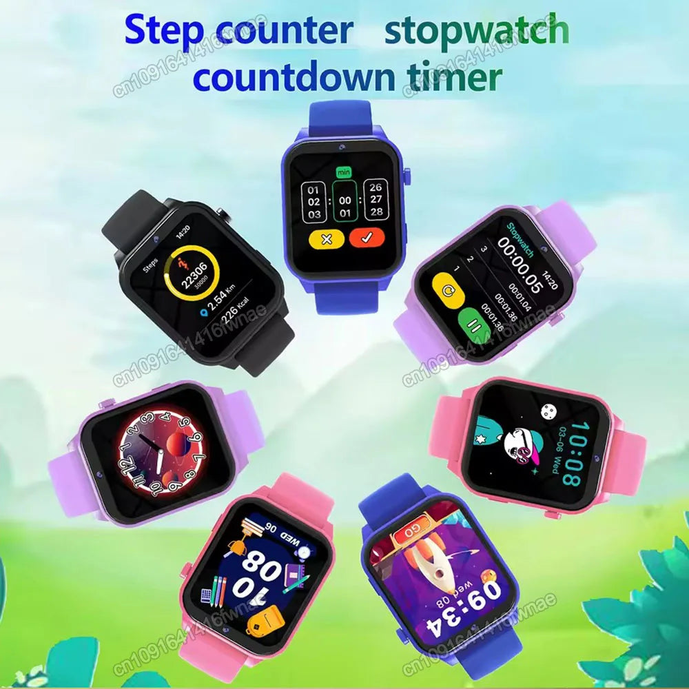 Children's Wristwatch 18 Games Kids Smart Watch Pedometer Tracker Time Display Sleep Calculator Stopwatch Flashlight Smartwatch