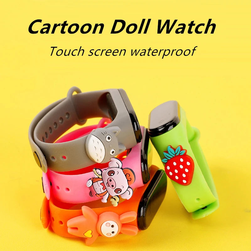 Waterproof Sports Watch for Kids Cartoon Dinosaur Unicorn Toys Children Led Digital Electronic Watch for Boys Girls Bracelet