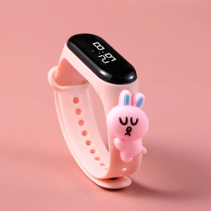 Waterproof Sports Watch for Kids Cartoon Dinosaur Unicorn Toys Children Led Digital Electronic Watch for Boys Girls Bracelet