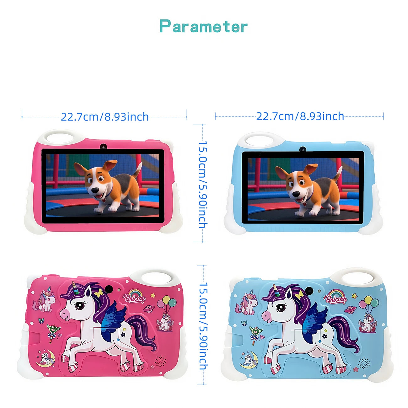 Kids Tablet 7 Inch with 2GB RAM+32GB ROM, 3000mAh, Dual Camera, with Parent Control & Kids Education,children's gifts