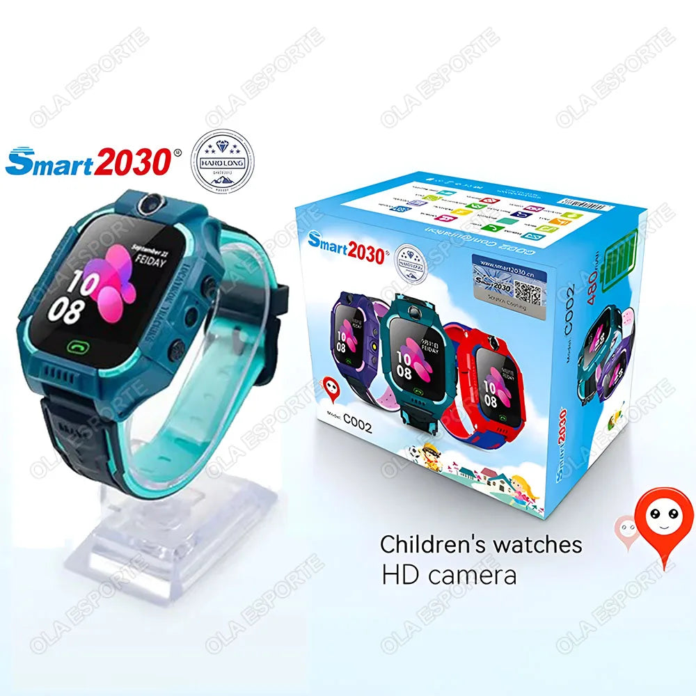 Kids Smart Watch 2G SOS GPS Location Sim Card Call Smart Watch Camera Waterproof Watch Gift For Ios Android Children Gifts 2025