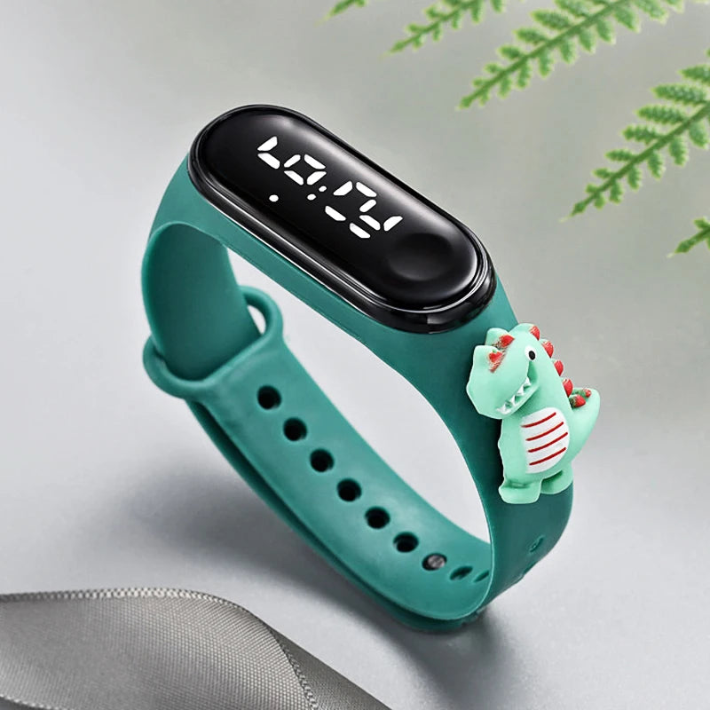 Waterproof Sports Watch for Kids Cartoon Dinosaur Unicorn Toys Children Led Digital Electronic Watch for Boys Girls Bracelet