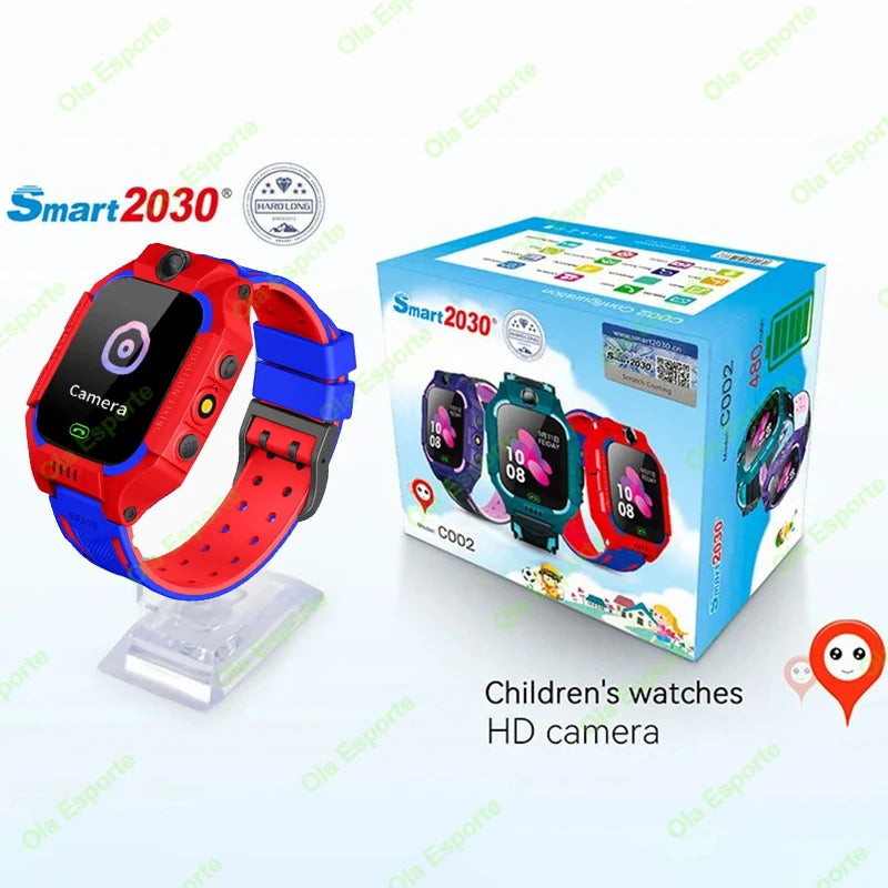 Kids Smart Watch 2G SOS GPS Location Sim Card Call Smart Watch Camera Waterproof Watch Gift For Ios Android Children Gifts 2025