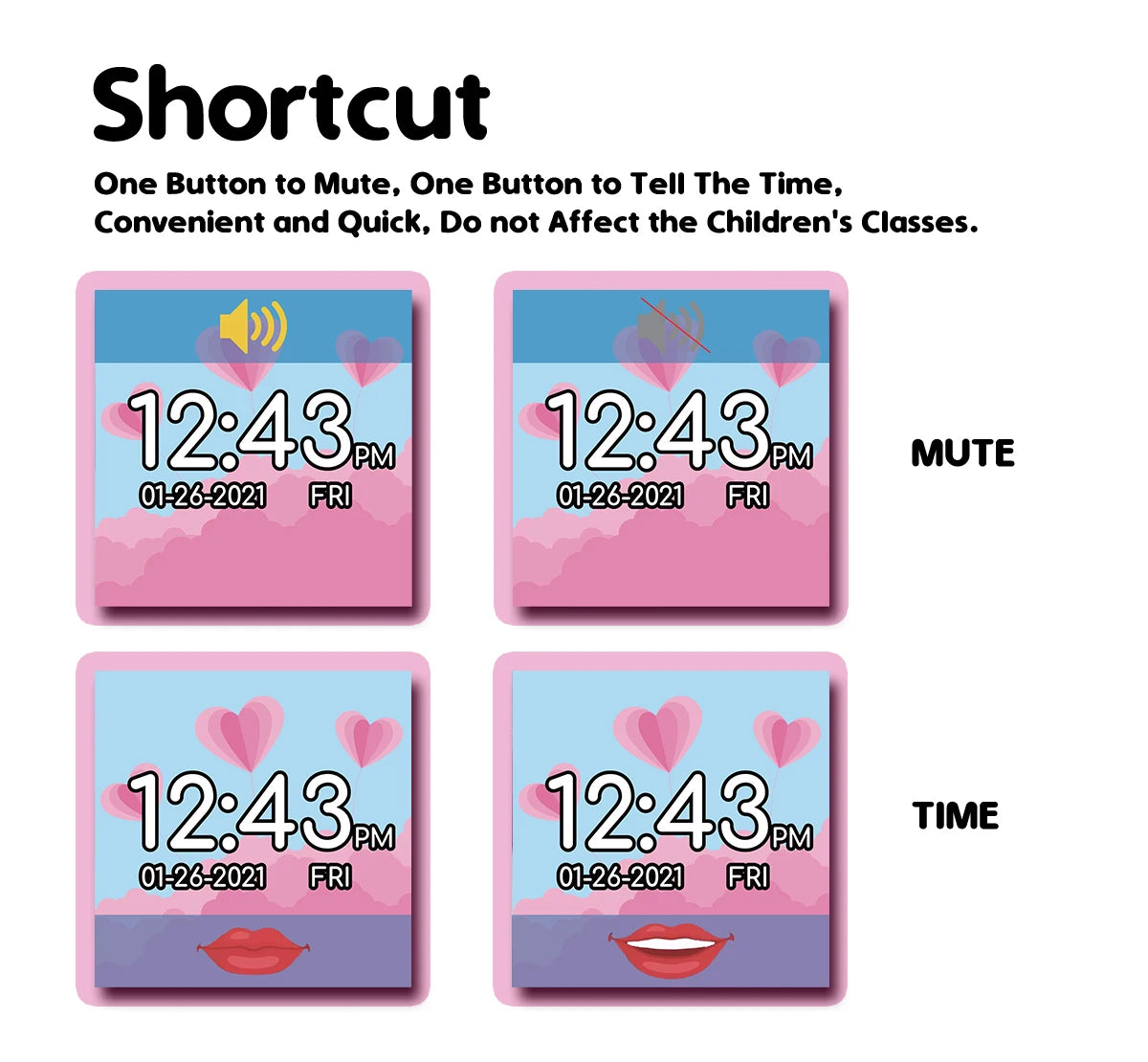 Kids Smart Watch 1.44 IPS Touch Screen 11 Games Dual Cameras Video Music Player Voice Recorder Pedometer Children Clock Gifts