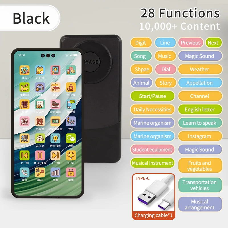 Children Toys Cell Phone Baby Early Education Story Mobile Phone Toys Study English Toys Corpuscle Audio Book Music Toys Gifts