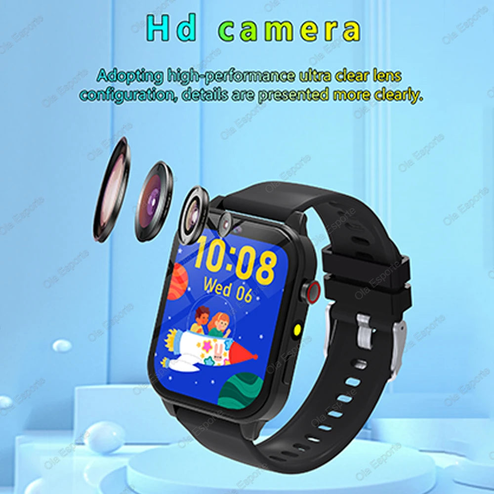 Children's Wristwatch 18 Games Kids Smart Watch Pedometer Tracker Time Display Sleep Calculator Stopwatch Flashlight Smartwatch