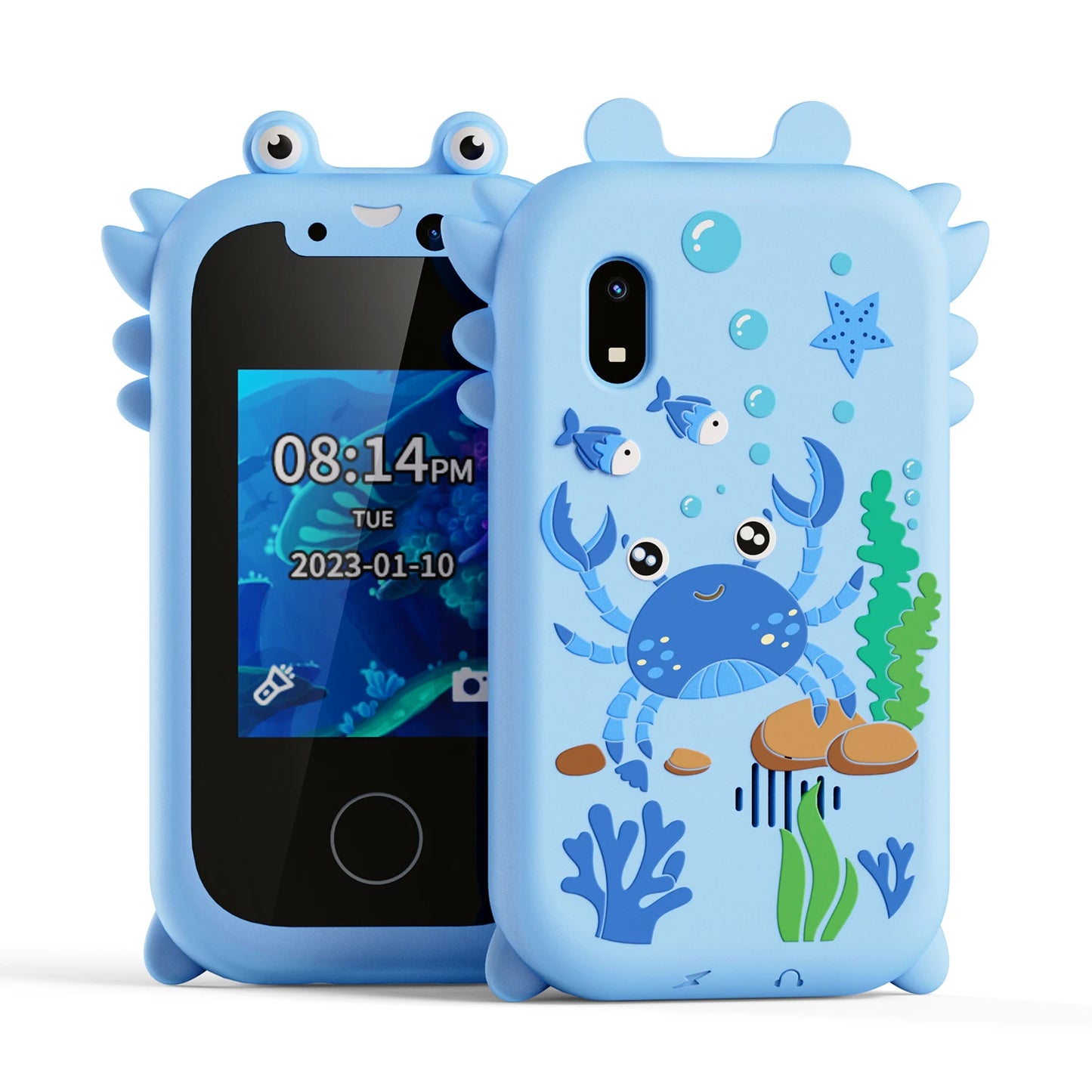 Kids Smart Phone Toys for Girls Christmas Gifts Touchscreen Toddler Learning Cell Toy Phone with Dual Camera Game Music Player