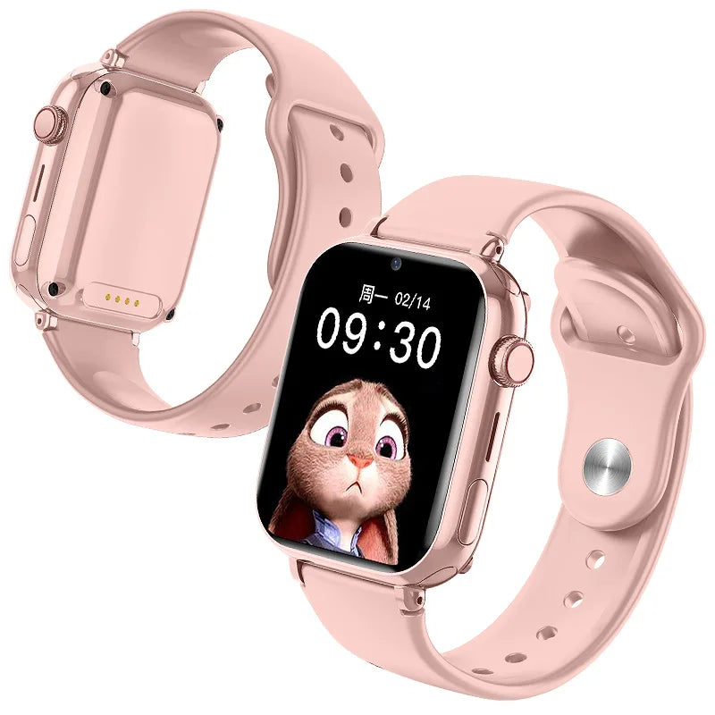 Kids 4G Smart Watch SOS GPS Location Tracker Sim Card Video Call WiFi Chat Camera Flashlight Waterproof Smartwatch For Children