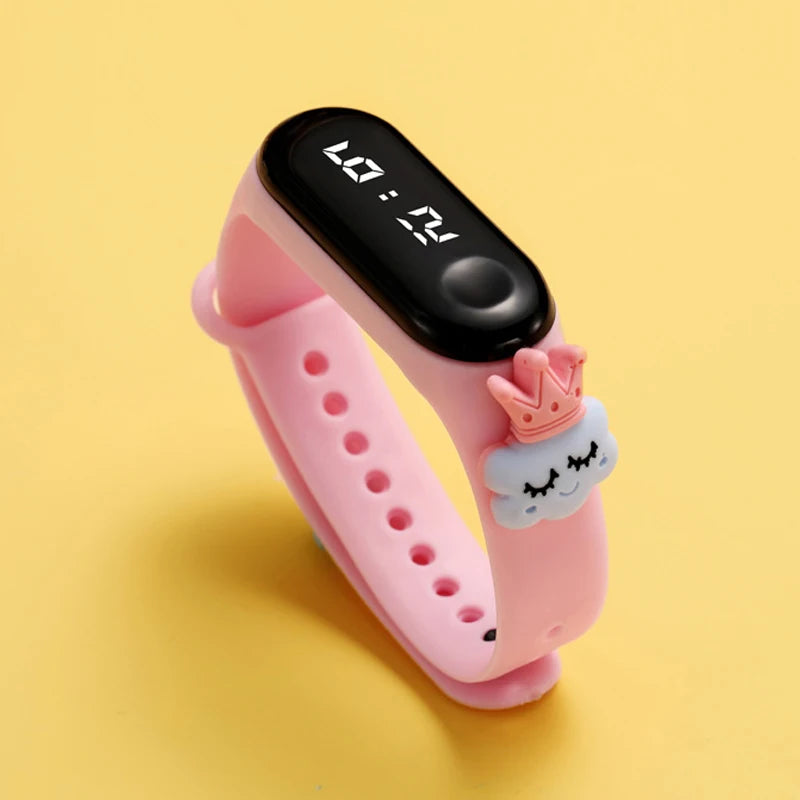 Waterproof Sports Watch for Kids Cartoon Dinosaur Unicorn Toys Children Led Digital Electronic Watch for Boys Girls Bracelet