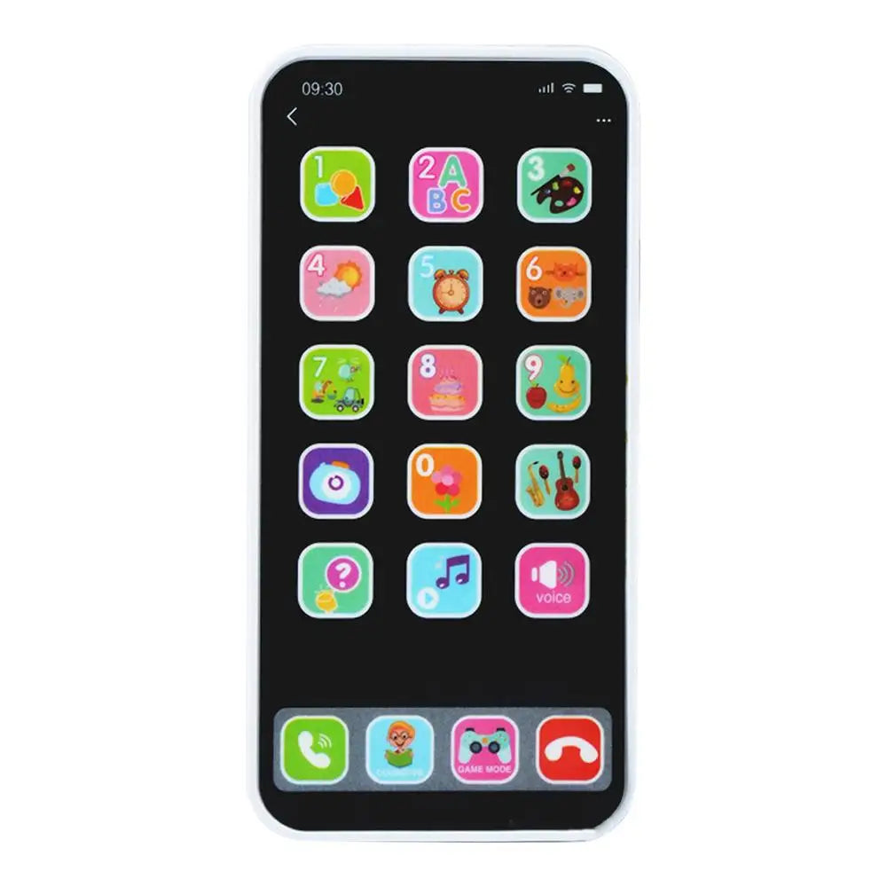 Kids Toy Phone Children Educational Learning Phone with Light Sound Music Interactive Touch Screen for Toddler Early Development