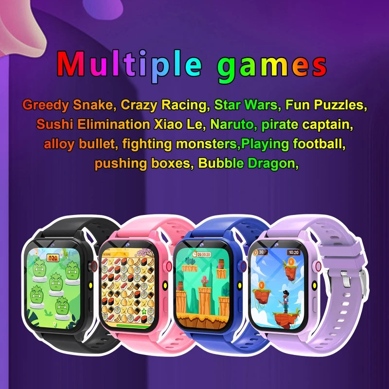 Children's Game Watch with Flashlight HD Color Screen Kids Bracelet Sleep Monitor Waterproof Smart Watch  Kids Birthday Gift