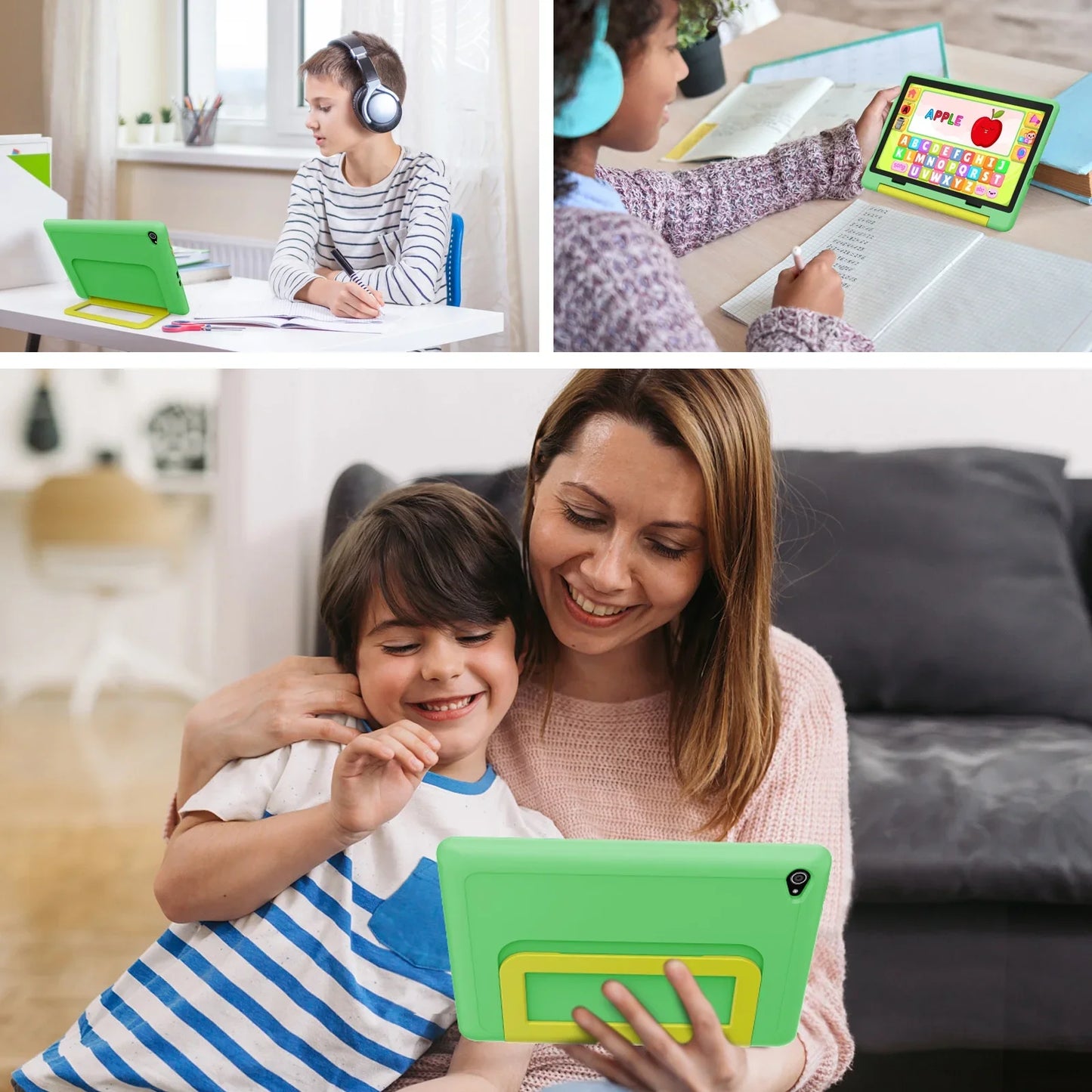 Kid Tablet 10 Inch Android 15 Octa Core 14GB RAM 64GB ROM 128GB Expandable 5000mAh WiFi Bluetooth Children's Gift Kids Software