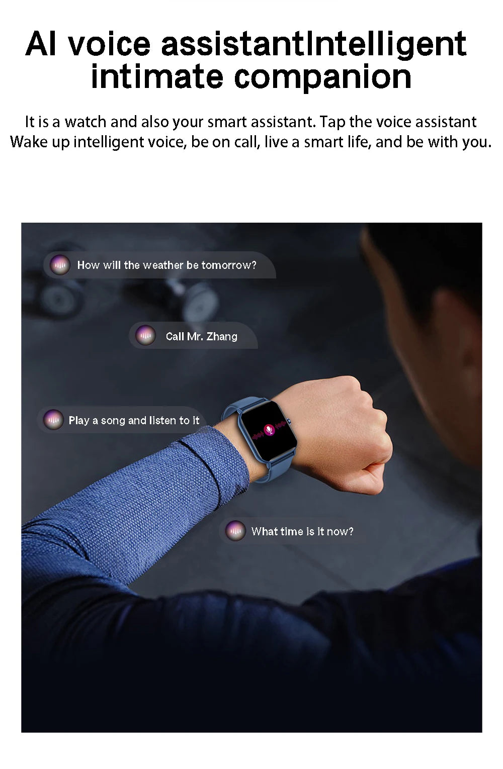 Kids Watch Sport HD Screen Kids Smart Watch With Silicone Strap Waterproof Electronic Wristwatch For Boys Girls Children's Gift