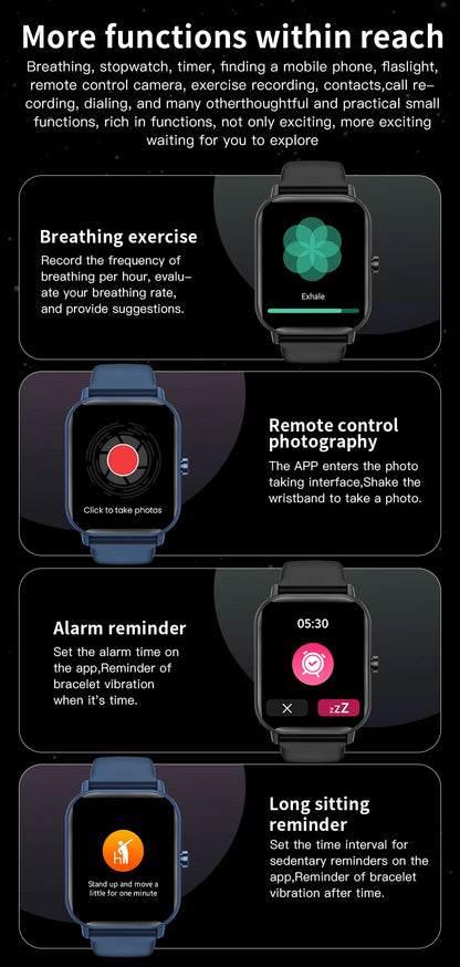 Kids Watch Sport HD Screen Kids Smart Watch With Silicone Strap Waterproof Electronic Wristwatch For Boys Girls Children's Gift