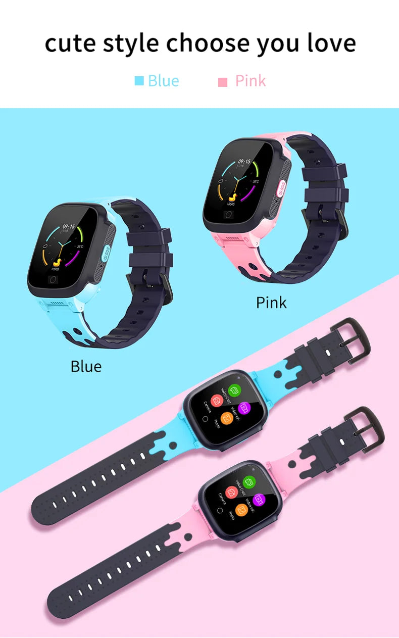Next-Gen Kids Smart Watch – 4G, GPS, Video Call, Waterproof & Temperature Monitor