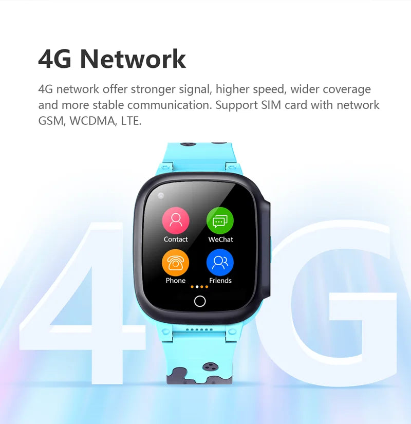 Smart Watch Kids 4G gps WIFI Tracking Video Call Waterproof Thermometer SmartWatch Tracker Boy Girl Student Phone Clock LT25