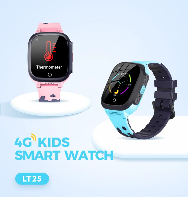 Next-Gen Kids Smart Watch – 4G, GPS, Video Call, Waterproof & Temperature Monitor