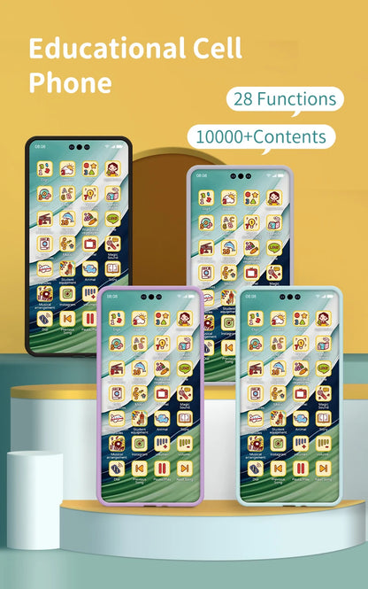 Children Toys Cell Phone Baby Early Education Story Mobile Phone Toys Study English Toys Corpuscle Audio Book Music Toys Gifts