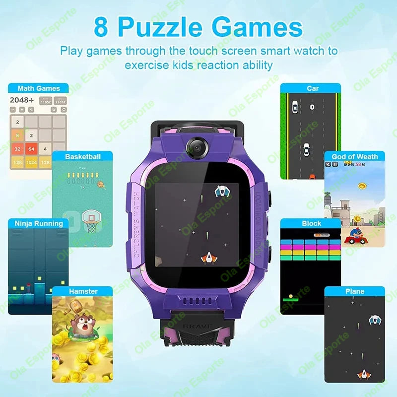 Kids Smart Watch 2G – GPS, SOS, SIM Card, Video Call, Camera & Waterproof