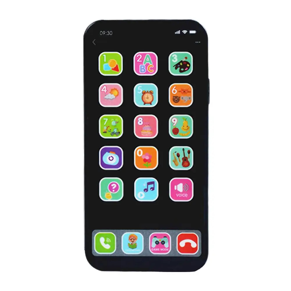 Kids Toy Phone Children Educational Learning Phone with Light Sound Music Interactive Touch Screen for Toddler Early Development