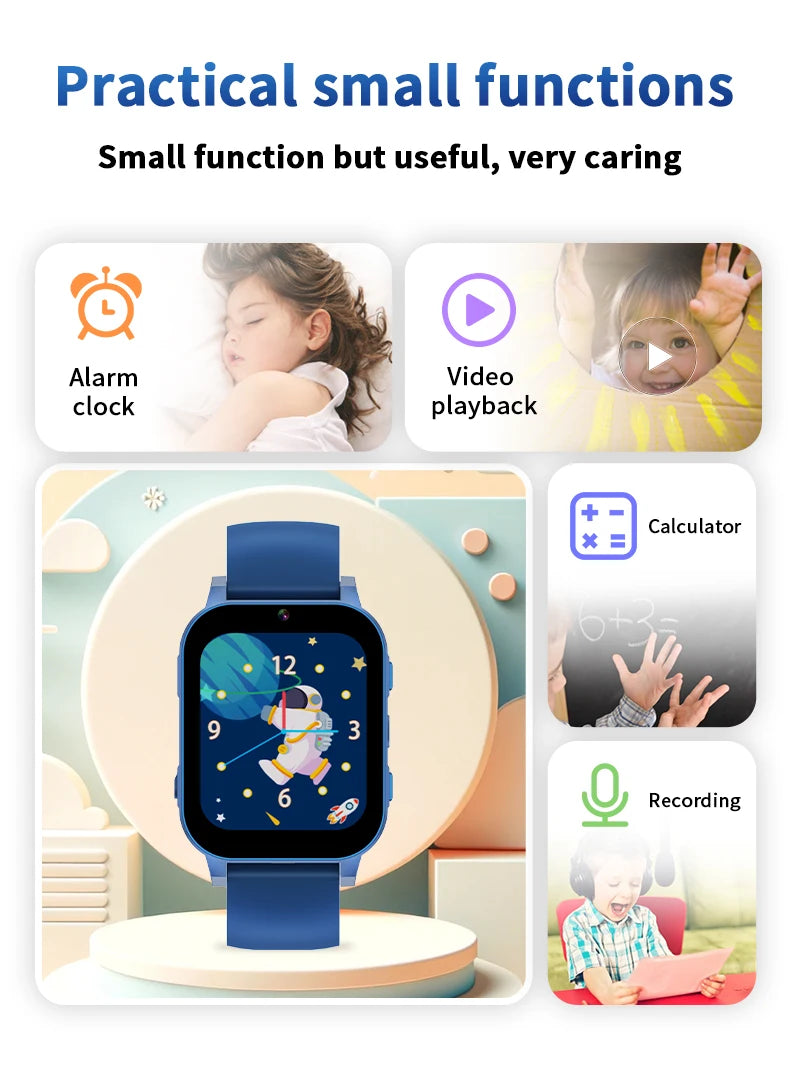 Kids Digital Smartwatch – Camera, Music & Video Player, Flashlight, Pedometer & Games