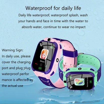 Kids smart watch, SIM card, kids smart watch, phone call, camera, voice requests, photo, boy, girl, gift, document, screen, Q19