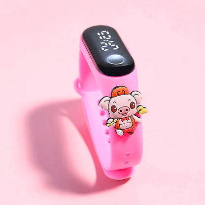 Waterproof Sports Watch for Kids Cartoon Dinosaur Unicorn Toys Children Led Digital Electronic Watch for Boys Girls Bracelet