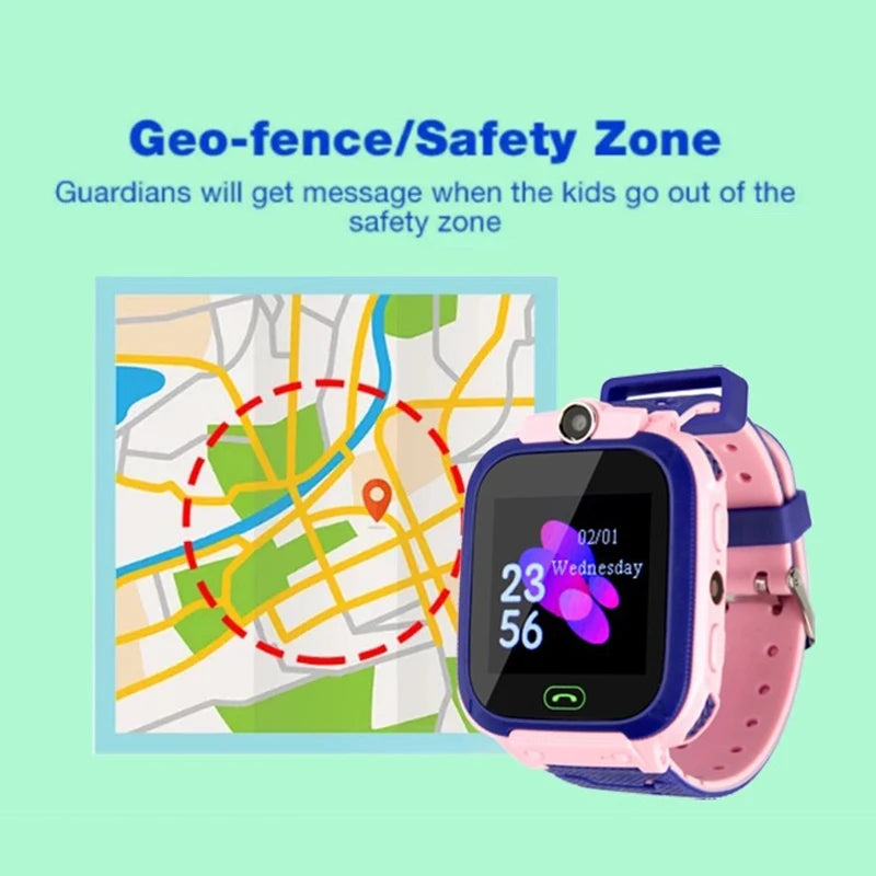 Kids Safety Smart Watch – GPS Location, Camera, Fun Apps & Entertainment