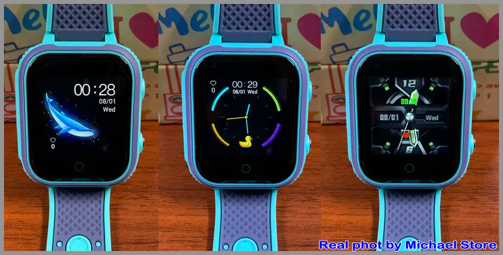 Kids 4G GPS Smartwatch – Video Calls, SOS, Camera & IP67 Waterproof Protection