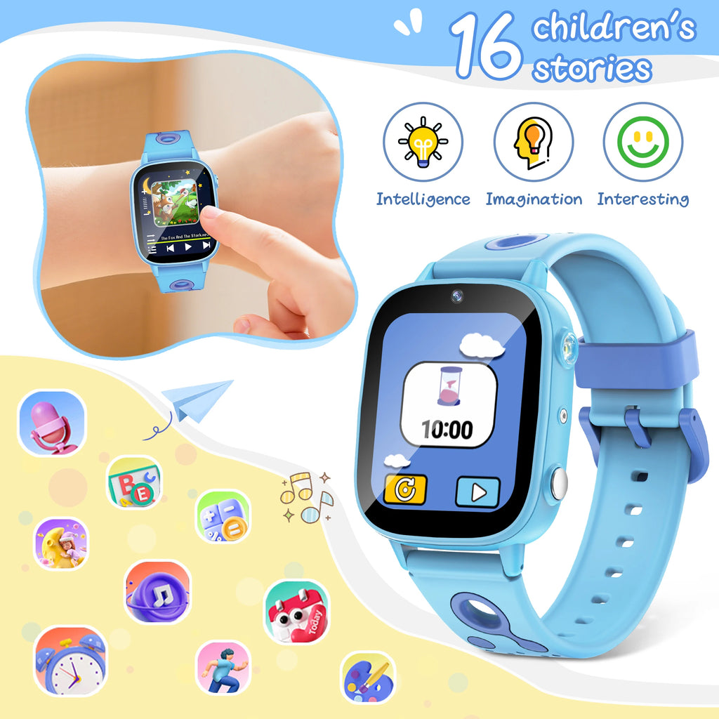Educational Kids Smart Watch – HD Touch Screen, Games, Camera &amp; Sleep Tracker