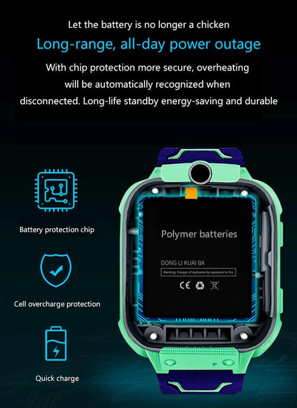 Kids smart watch, SIM card, kids smart watch, phone call, camera, voice requests, photo, boy, girl, gift, document, screen, Q19