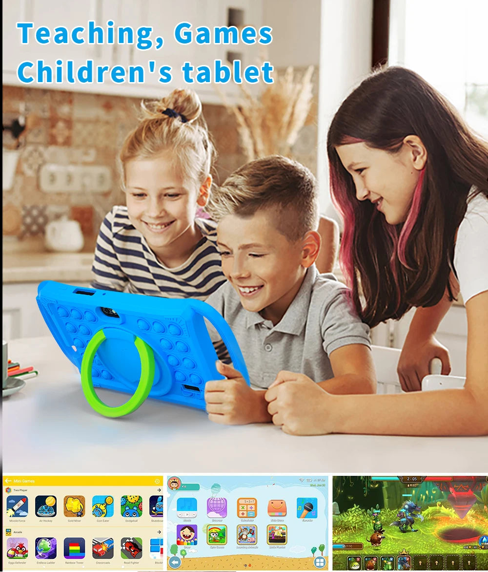 Smart Learning Tablet for Kids – 7” Android 12, 4GB+64GB, Dual Camera & Parental Control
