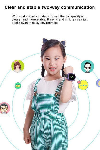 Kids smart watch, SIM card, kids smart watch, phone call, camera, voice requests, photo, boy, girl, gift, document, screen, Q19