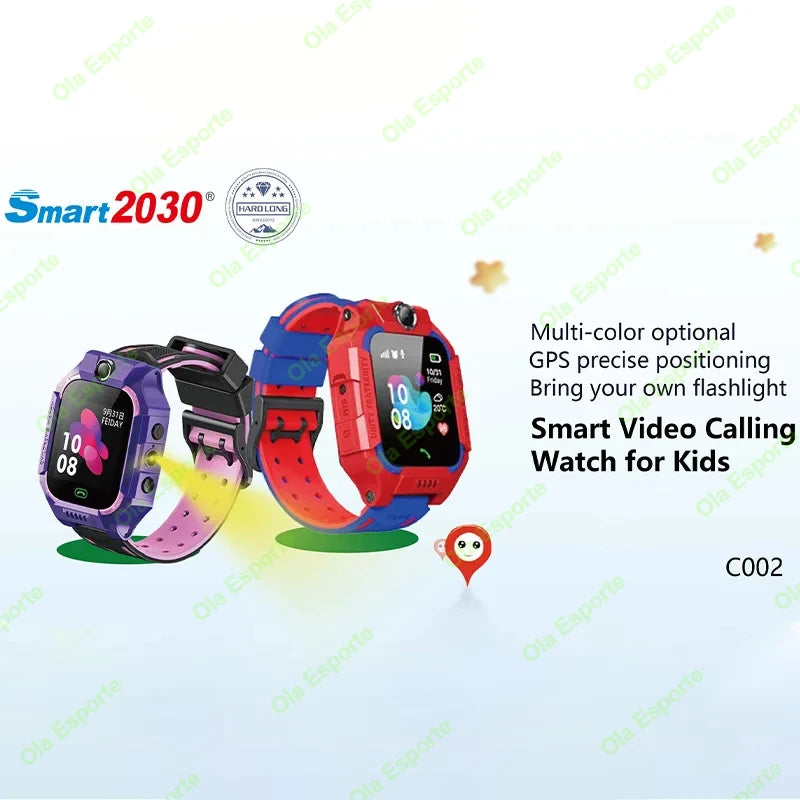 Kids Smart Watch 2G SOS GPS Location Sim Card Call Smart Watch Camera Waterproof Watch Gift For Ios Android Children Gifts 2025
