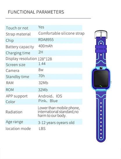 Xiaomi Kids Smart Watch SOS GPS Location Tracke Sim Card Call Child SmartWatch Camera Waterproof Watch Gift For Ios Android NEW