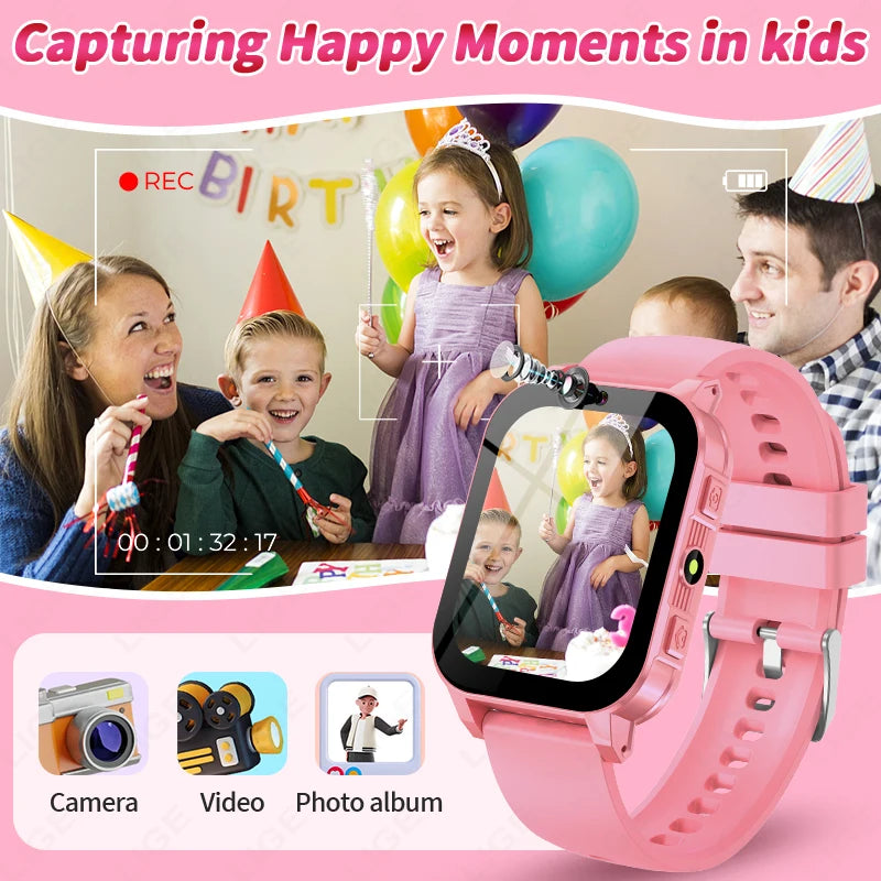 Kids Digital Smartwatch – Camera, Music & Video Player, Flashlight, Pedometer & Games