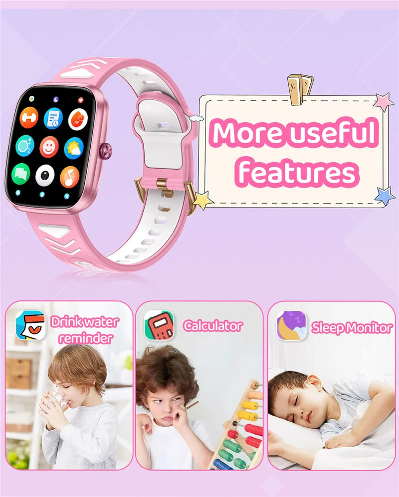 New Kids Smart Watch Child HD Touch Screen Games Smartwatch Music Watch Boy Girl Gift Children Smartwatch For IOS Android