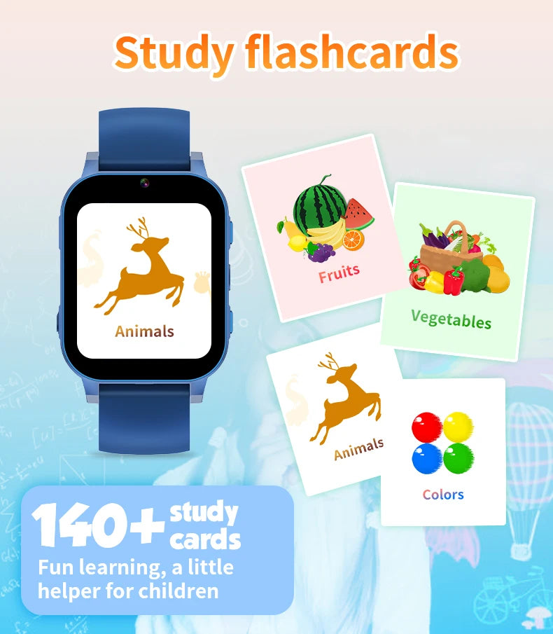 Kids Smart Watches With Camera Music Video Player Flashlight Pedometer Children's Smartwatch Game Digital Watch Boys Girls Gift