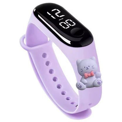 Waterproof Sports Watch for Kids Cartoon Dinosaur Unicorn Toys Children Led Digital Electronic Watch for Boys Girls Bracelet