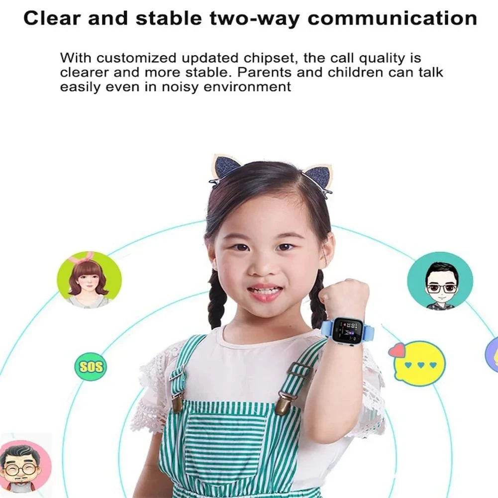 Smart Safety Watch for Kids – 4G GPS, SOS, Camera, SIM Card & Waterproof Protection
