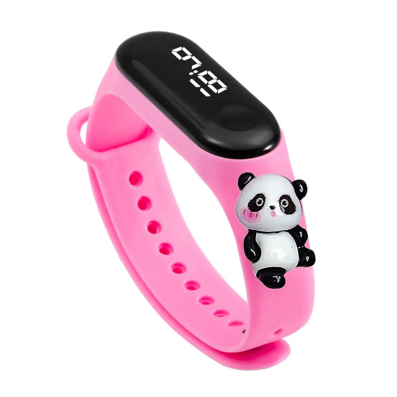 LED Digital Kids Watch – Waterproof Sports Design with Dinosaur & Unicorn