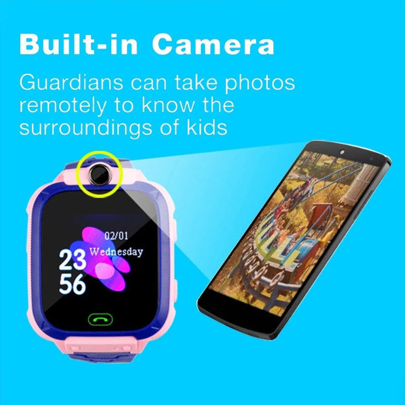 Kids Safety Smart Watch – GPS Location, Camera, Fun Apps & Entertainment