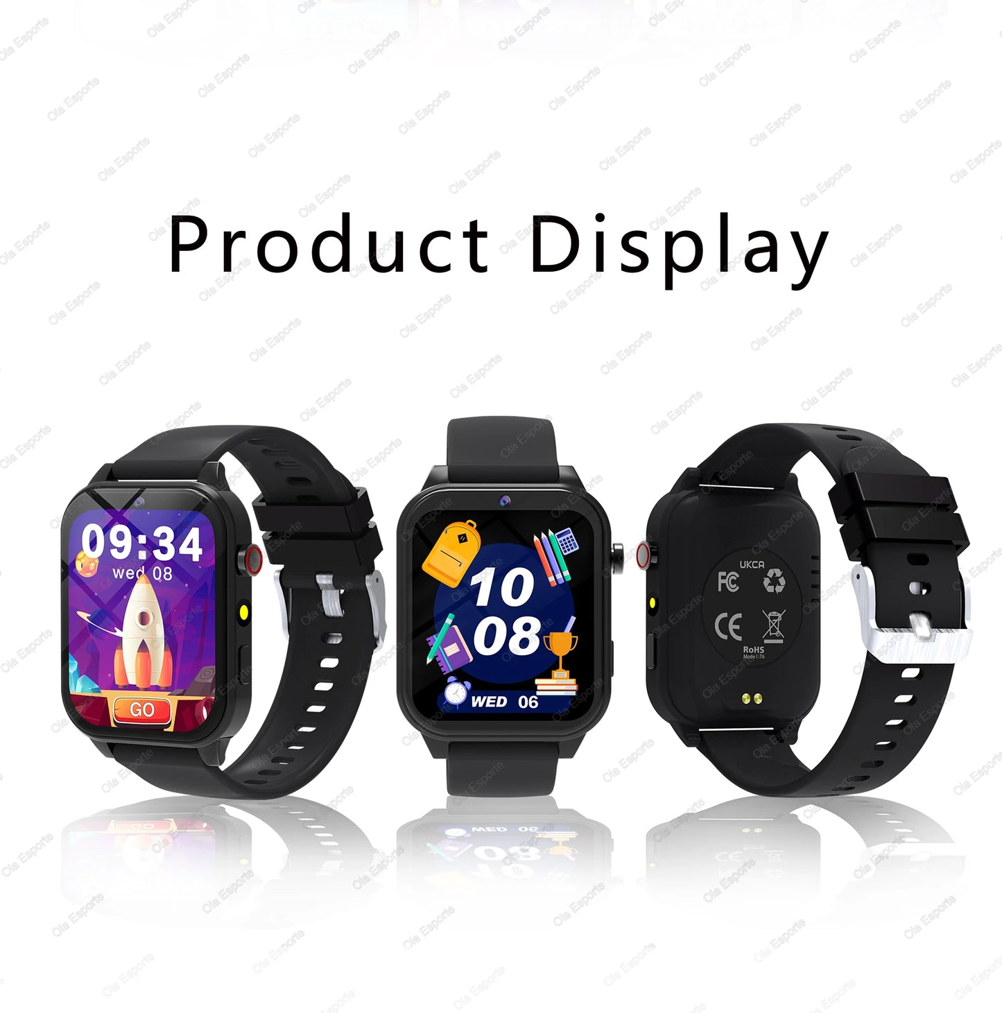 Children's Wristwatch 18 Games Kids Smart Watch Pedometer Tracker Time Display Sleep Calculator Stopwatch Flashlight Smartwatch
