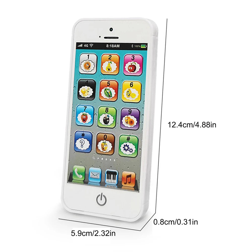 Kids Educational Play Phone – 12 Interactive Keys, Numbers & Fruits | Cognitive Development Toy