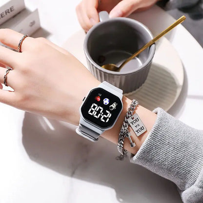 Kids Watch Sport LED Digital Watches Spaceman Silicone Strap Waterproof Electronic Wristwatch for Children Boys Girls Gifts