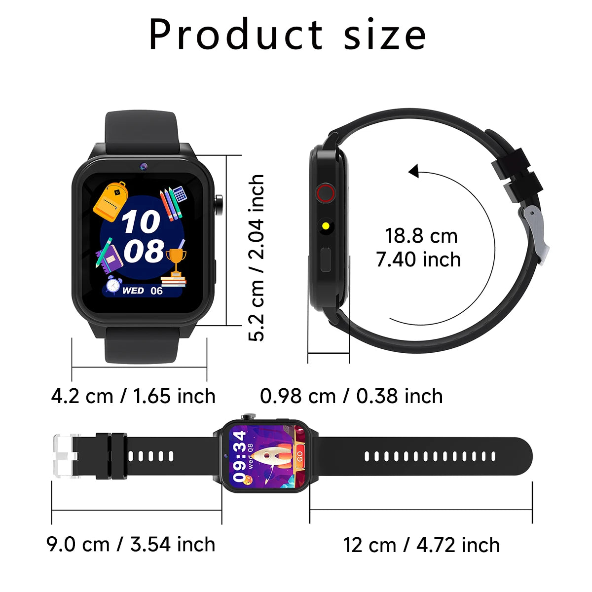 Kids Smartwatch Game Flashlight Toy Waterproof Electronics Touch Screen HD Camera Alarm Children watch Boy Girl Birthday Gift