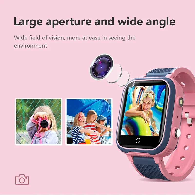 Kids 4G GPS Smartwatch – Video Calls, SOS, Camera & IP67 Waterproof Protection