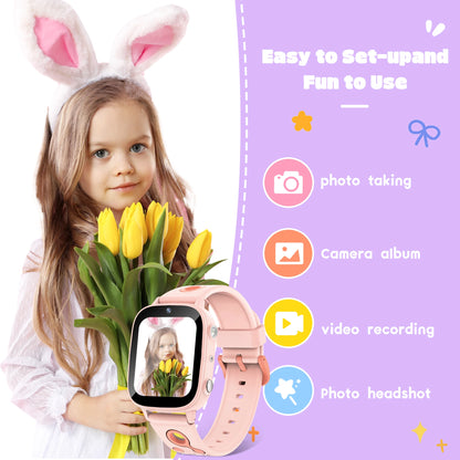 2025 New Kids Toy Game Watch HD Touch Screen Camera 26 Games Sleep Monitoring Alarm Clock Calculator Birthday Gift Boy Girl